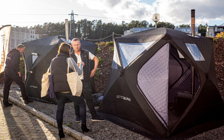 Engasjerte bedrifter viser frem løsninger på stand